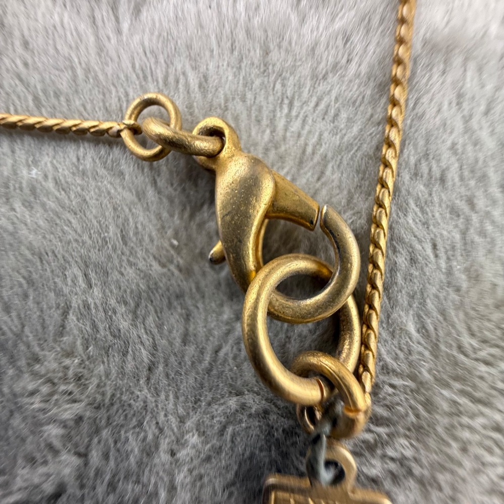 Modern Anne Klein Necklace Faux Pearl Long Beaded Gold Tone Signed Flapper 32" - Picture 7 of 8